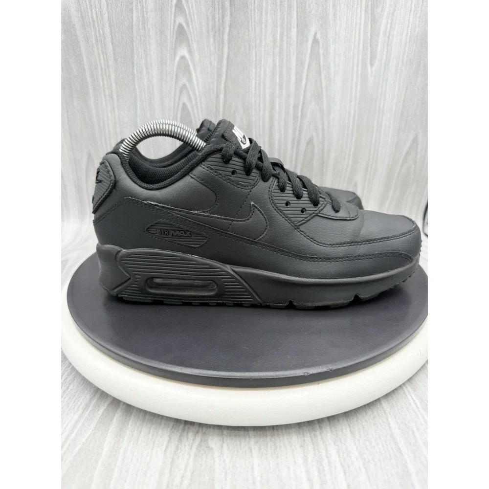 Nike GS Air Max 90 Ltr Youth Size 7Y Womens 8.5 Black Sneakers Shoes CD6864-001